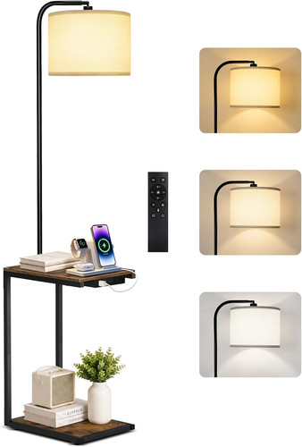 Floor lamp with table - with,