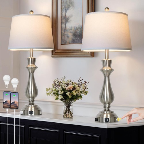 Silver touch lamps for - silver, night