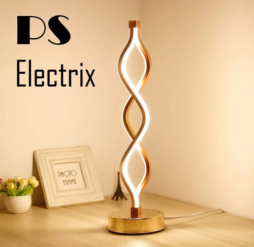 Led spiral acrylic art table - acrylic,