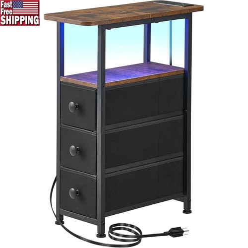 Narrow side table charging - narrow,