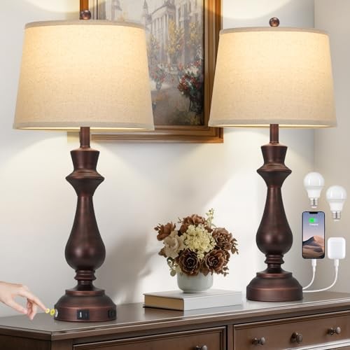 Vintage table lamps set - lamps, of