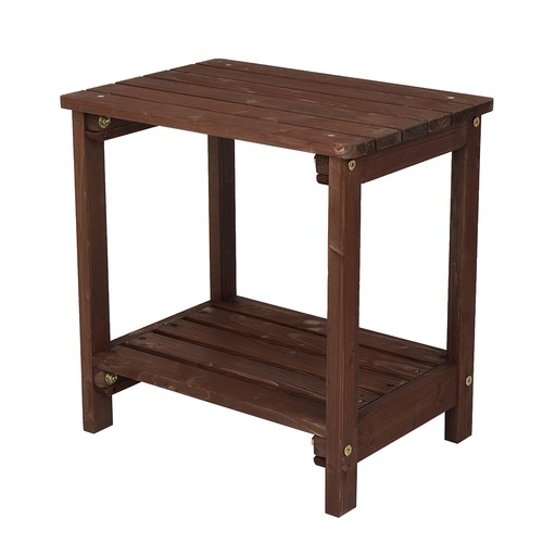 Rectangular wood side table - rectangular,