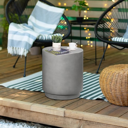 Accent table with concrete - accent,