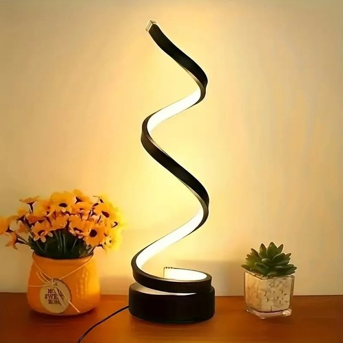 Modern led spiral table lamp - led,